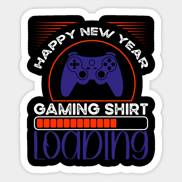 Happy New Year 2023 Gaming Shirt Loading Sticker by mcoshop